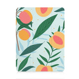 front view of personalized iPad case with pencil holder and Tropical Fruits design