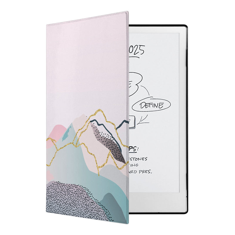 swap - The Personalized VistaCase reMarkable Pen Holder Case is adorned with a vibrant and intricately detailed Marble Art design