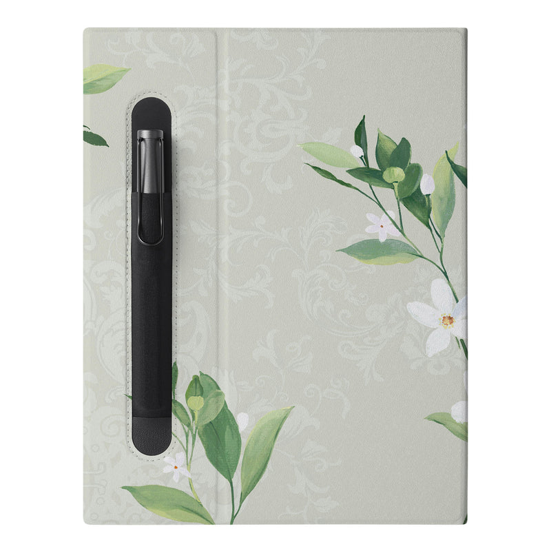 The Personalized VistaCase reMarkable Pen Holder Case with Marble design features a built-in Marker pen holder,