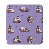 front view of personalized Kobo case with Sushi Cats design