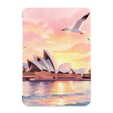 the front view of Personalized Samsung Galaxy Tab Case with Australia Oil Painting design