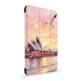 the side view of Personalized Samsung Galaxy Tab Case with Australia Oil Painting design