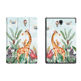 the whole printed area of Personalized Samsung Galaxy Tab Case with Rainforest Animals design