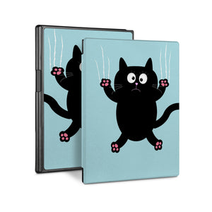 Vista Case reMarkable Folio case with Cat Kitty Design perfect fit for easy and comfortable use. Durable & solid frame protecting the reMarkable 2 from drop and bump. - swap