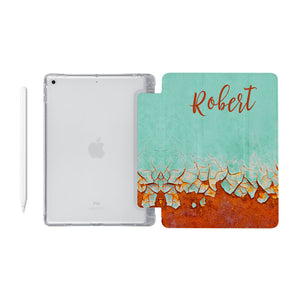 iPad SeeThru Case - Rusted Metal