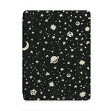 front and back view of personalized iPad case with pencil holder and 06 design