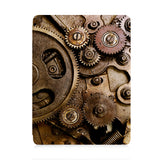 front and back view of personalized iPad case with pencil holder and 05 design