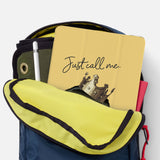 iPad SeeThru Casd with Dog Fun Design has Secure closure