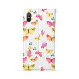Back Side of Personalized iPhone Wallet Case with Butterfly design - swap