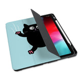 personalized iPad case with pencil holder and Cat Kitty design - swap