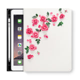 frontview of personalized iPad folio case with 8 design