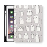 frontview of personalized iPad folio case with 4 design