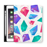 frontview of personalized iPad folio case with 3 design