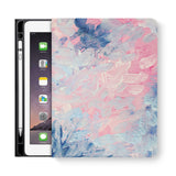 frontview of personalized iPad folio case with 2 design