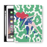 frontview of personalized iPad folio case with 5 design