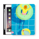 frontview of personalized iPad folio case with 1 design