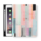 frontview of personalized iPad folio case with 6 design