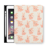 frontview of personalized iPad folio case with 6 design