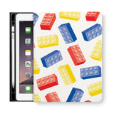 frontview of personalized iPad folio case with 8 design