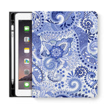 frontview of personalized iPad folio case with 8 design