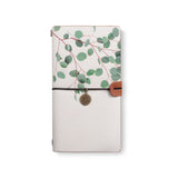 the front top view of midori style traveler's notebook with 4 design