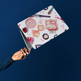 personalized microsoft laptop case features a lightweight two-piece design and Makeup Kit print