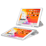 iPad SeeThru Casd with Luxury Design Rugged, reinforced cover converts to multi-angle typing/viewing stand